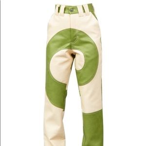 Swirl High Rise Leather Pants